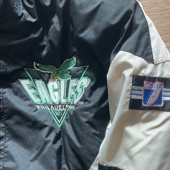 Vintage and Rare Philadelphia Eagles LOGO 7 Black and Gray Jacket - Picture 3 of 12
